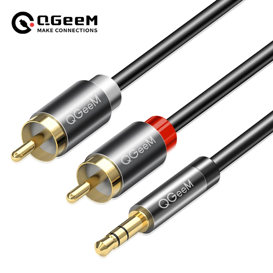 Home Cinema Solution - Cable RCA QGeeM 2RCA a 3.5mm,