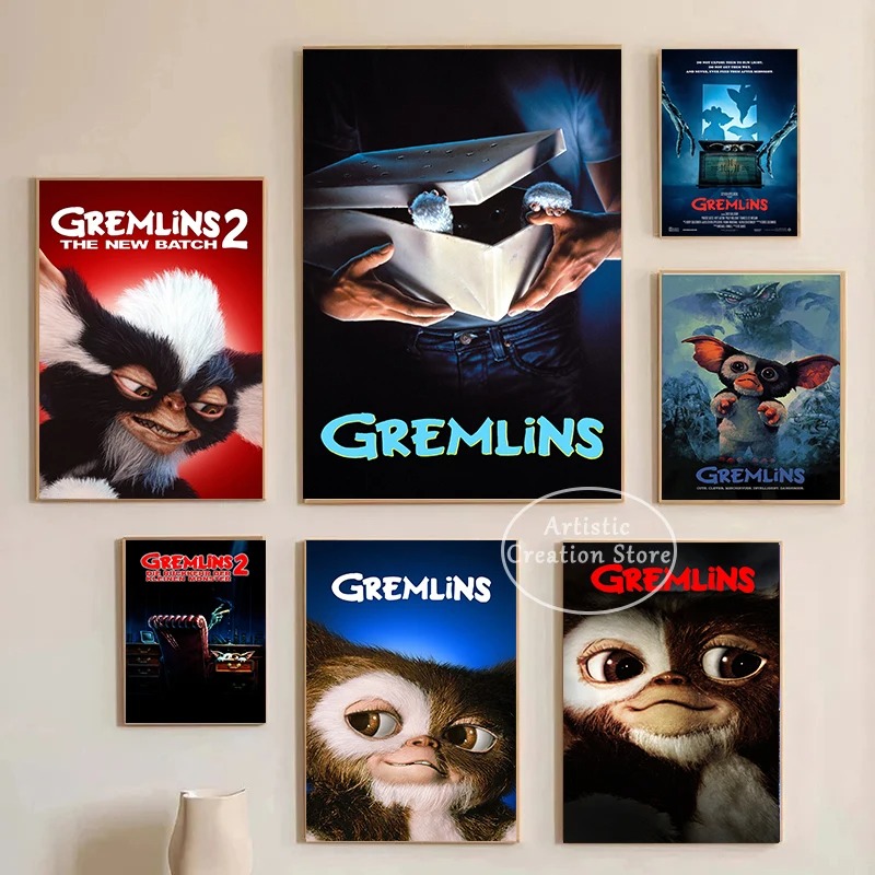 Home Cinema Design - Póster de película clásica Gremlins, pintura