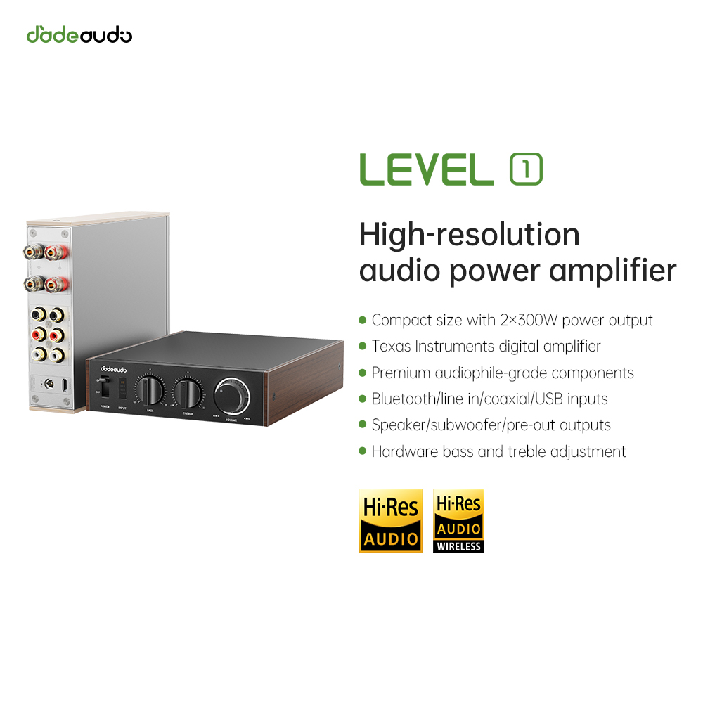 Home Cinema Solution - Amplificador Bluetooth LDAC de Escritorio JadeAudio