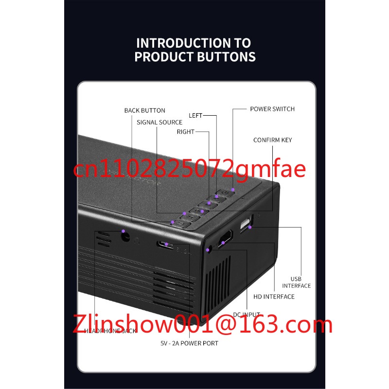 M200 Mini proyector portátil L - Home Cinema Projector Screen reseña y precio