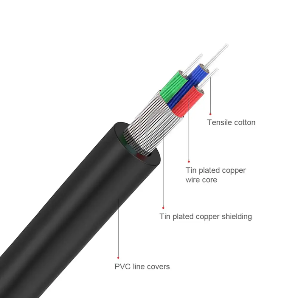Cable RCA QGeeM 2RCA a 3.5mm,  - Home Cinema Solution reseña y precio