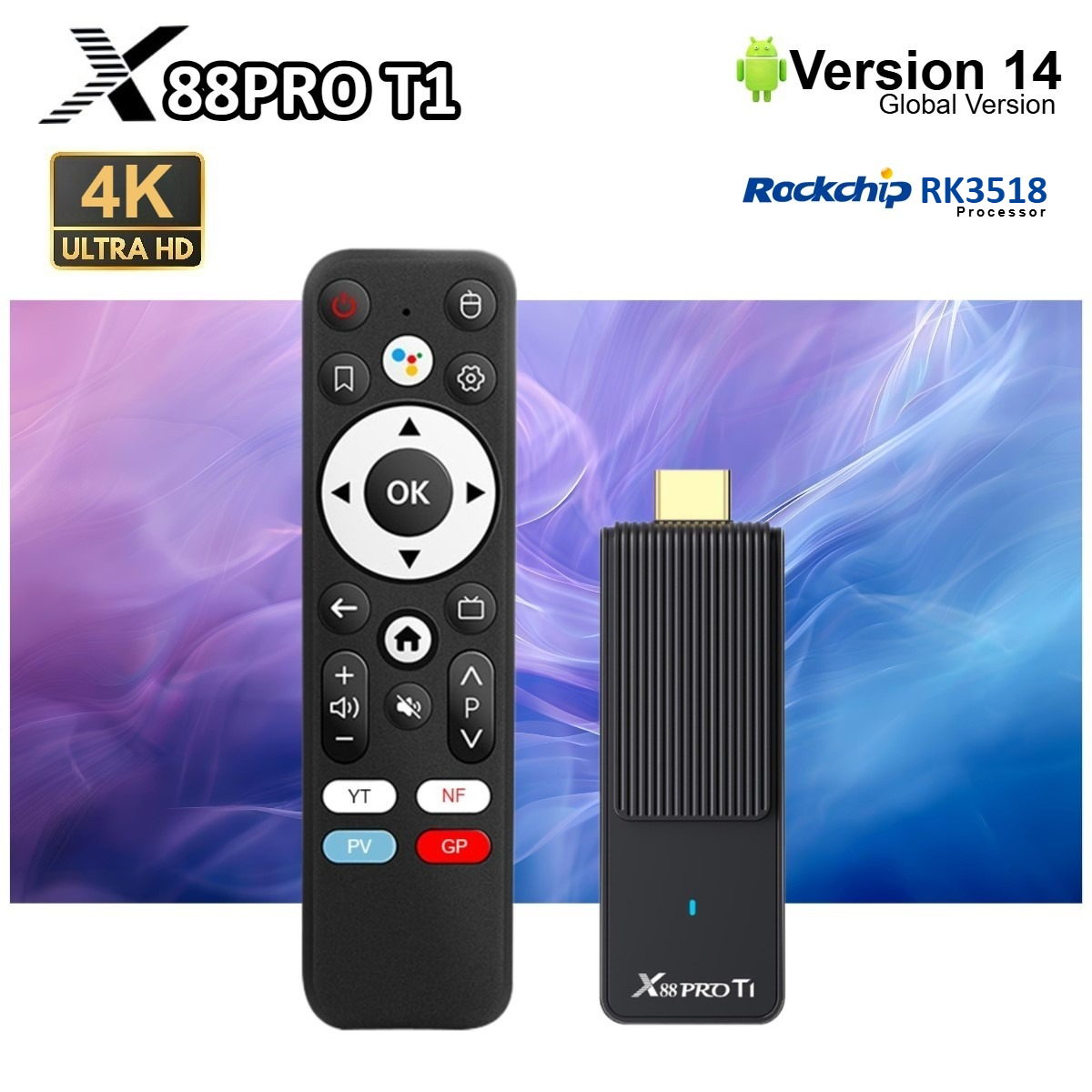 Dispositivo de TV Wifi6 X88 T1 - Home Cinema Quad reseña y precio