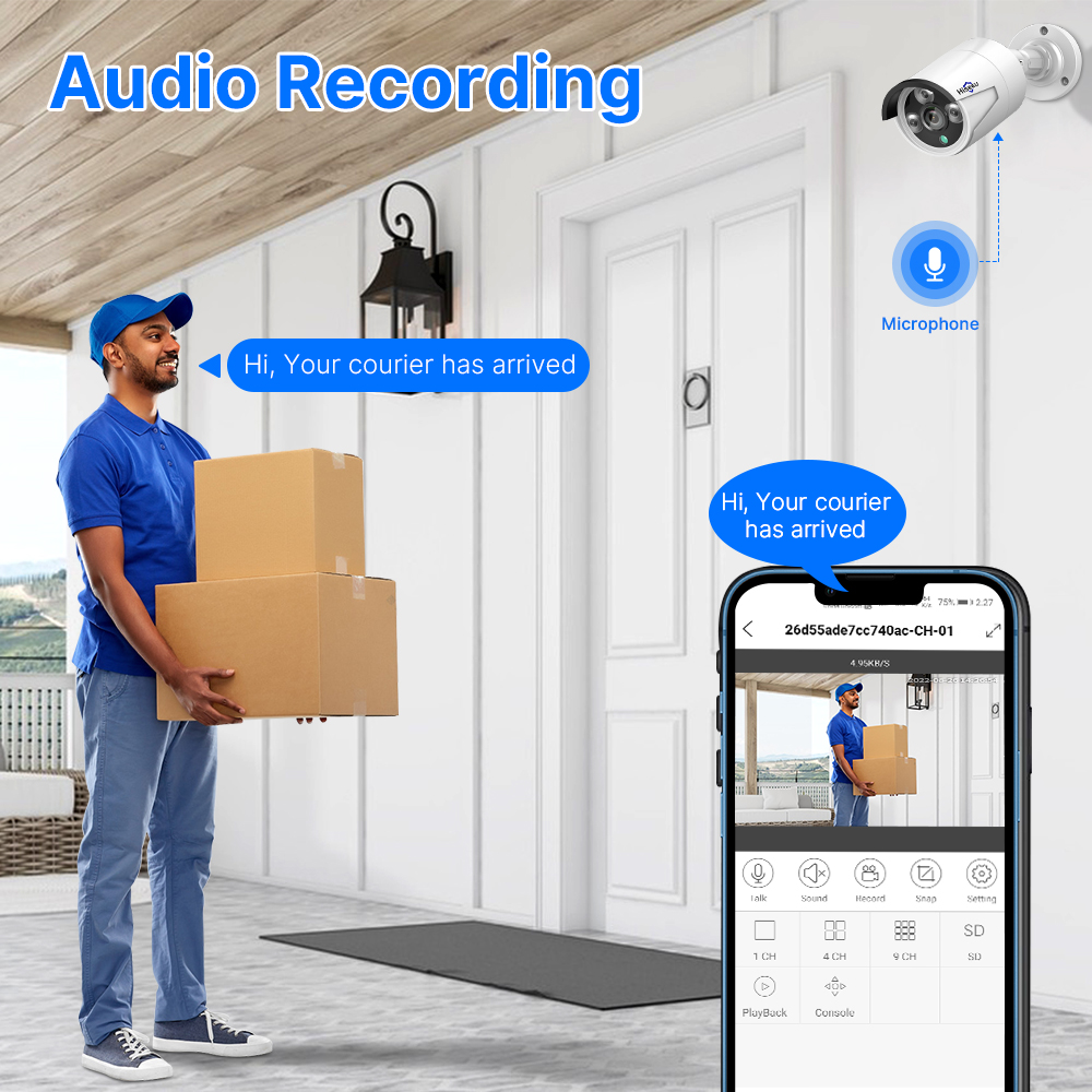 Hiseeu 5MP Audio IP cámara de  - Home Cinema Sony reseña y precio