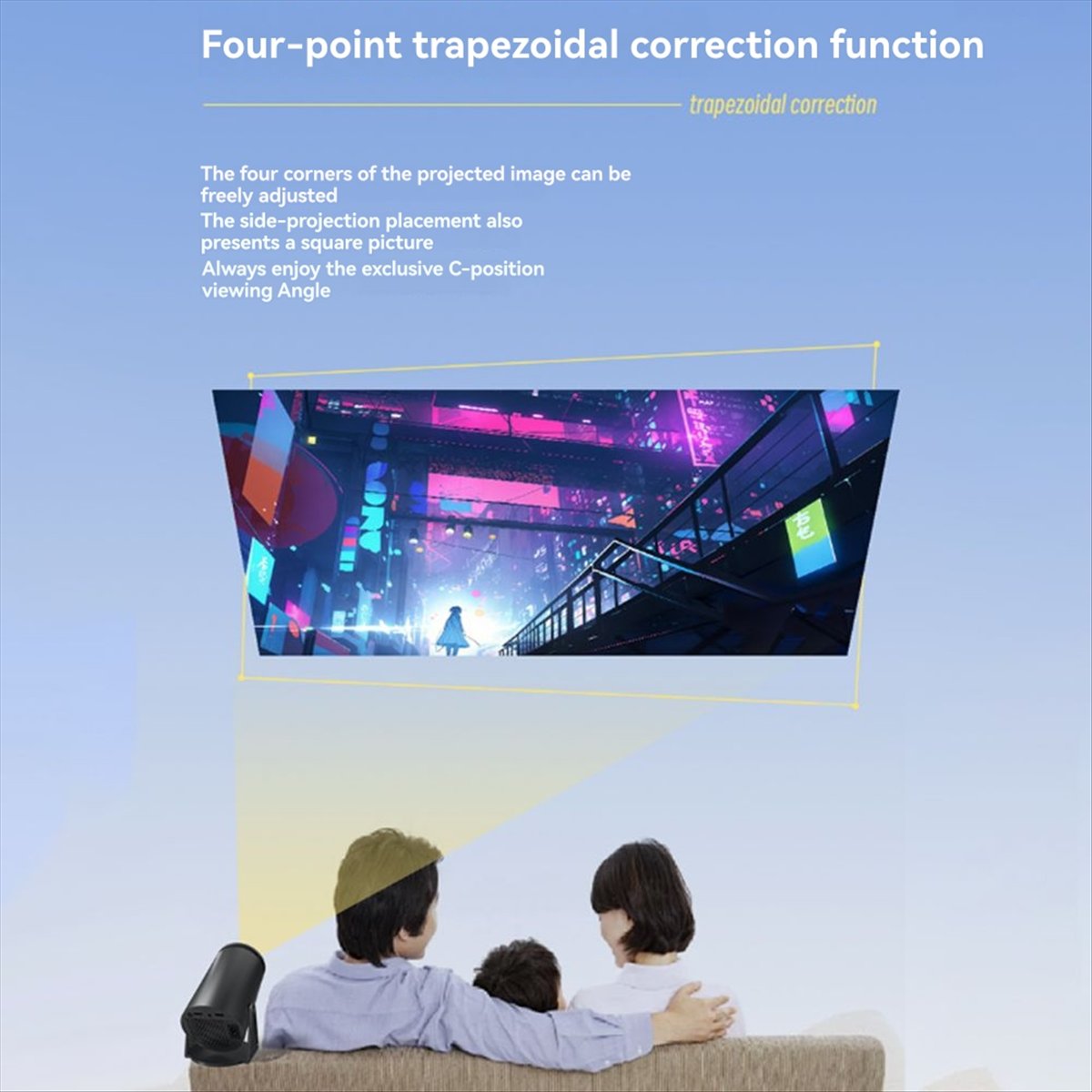 Proyector superior de 1080P pa - Home Cinema Quad reseña y precio
