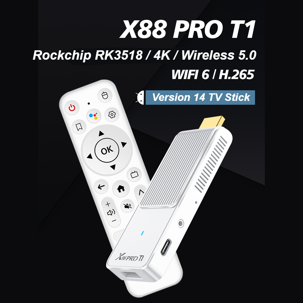 X88 T1 TV Stick Android 14 Roc - Home Cinema Quad reseña y precio