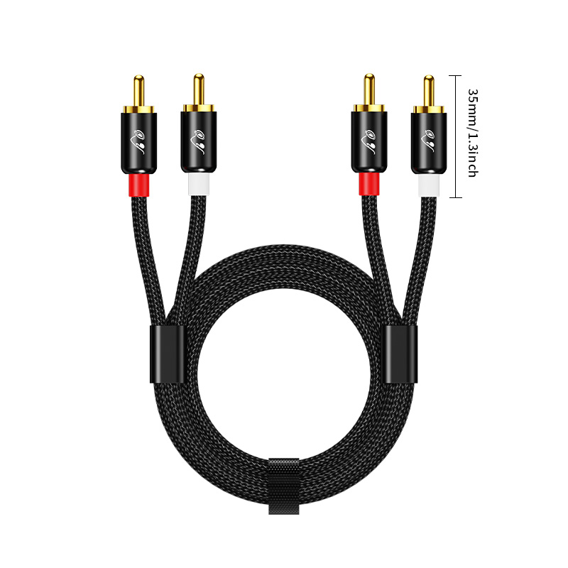 Cable Estéreo RG 2 RCA a 2 RCA - Home Cinema Theatre reseña y precio