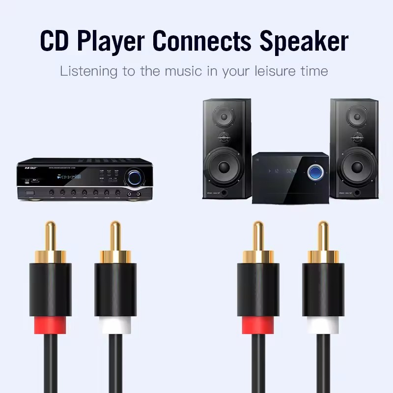 Cable RCA estéreo HIFI, Cable  - Home Cinema Solution reseña y precio
