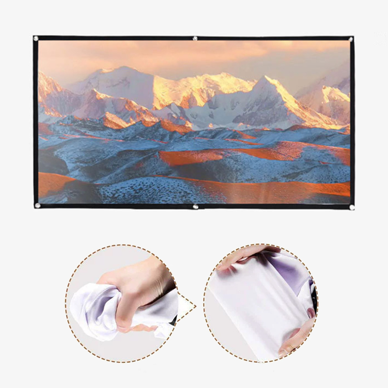 Pantalla de proyección portáti - Home Cinema Projector Screen reseña y precio