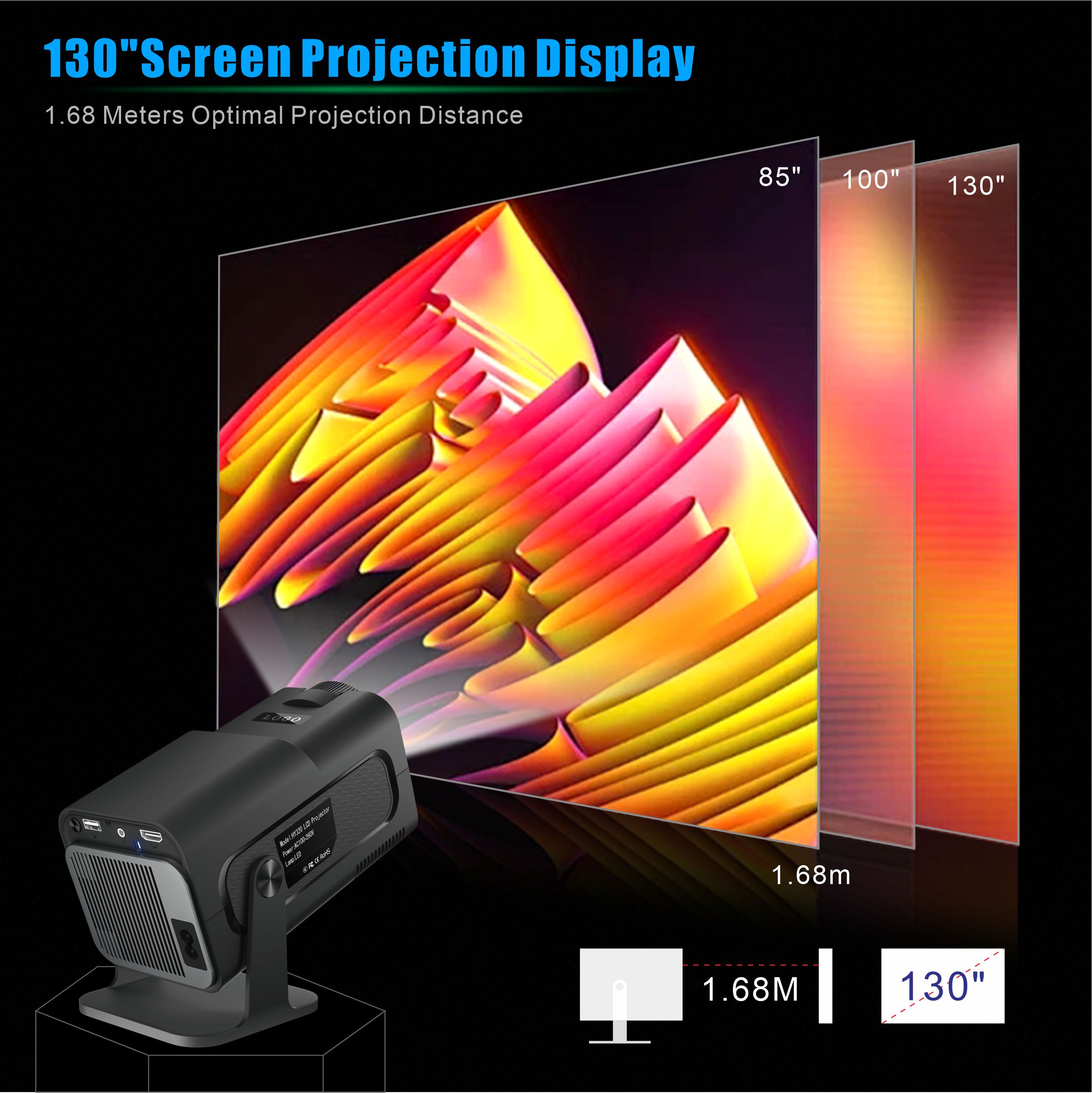 Salange-miniproyector HY320, 7 - Home Cinema Samsung reseña y precio