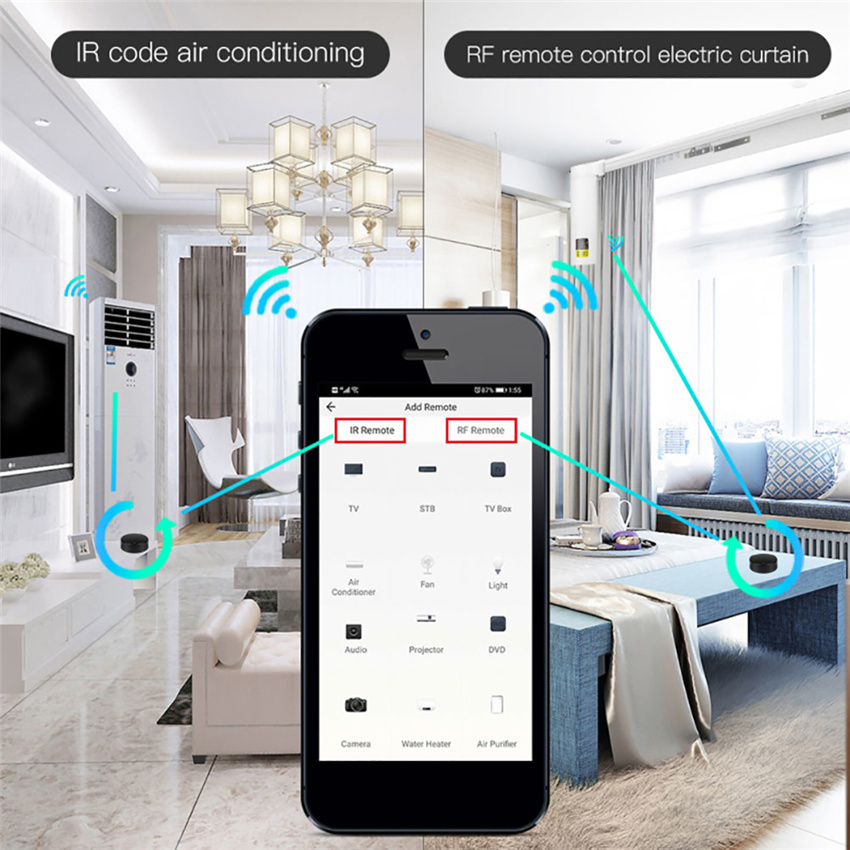 Tuya Smart RF IR Control remot - Home Cinema Projector Screen reseña y precio