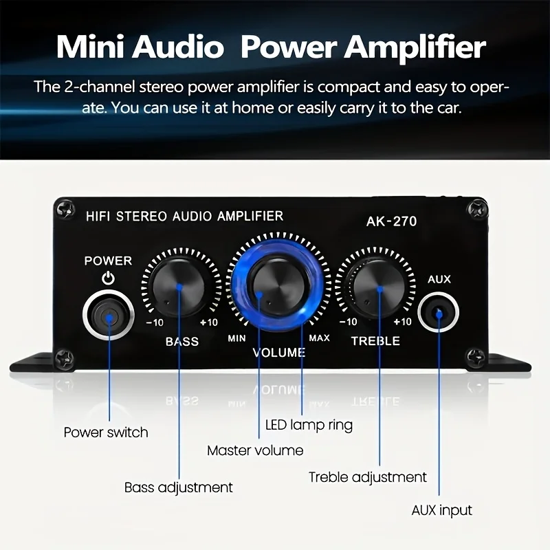 Mini Amplificador de Potencia  - Home Cinema Solution reseña y precio