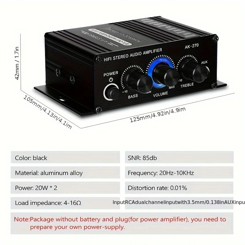 Mini Amplificador de Potencia  - Home Cinema Solution reseña y precio