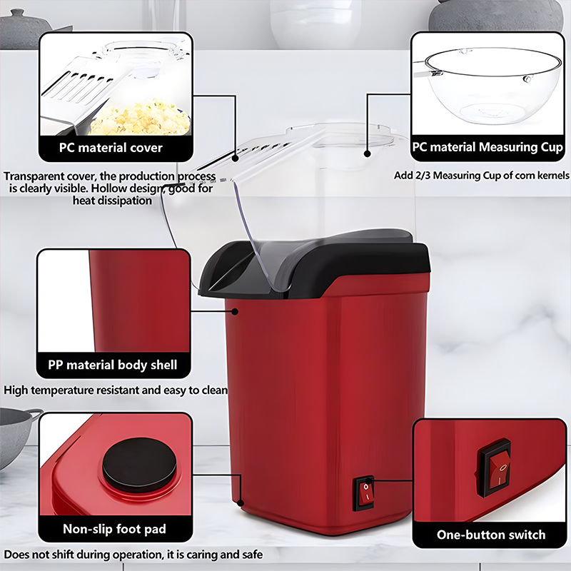 Mini Máquina Automática para H - Popcorn Machine Home reseña y precio
