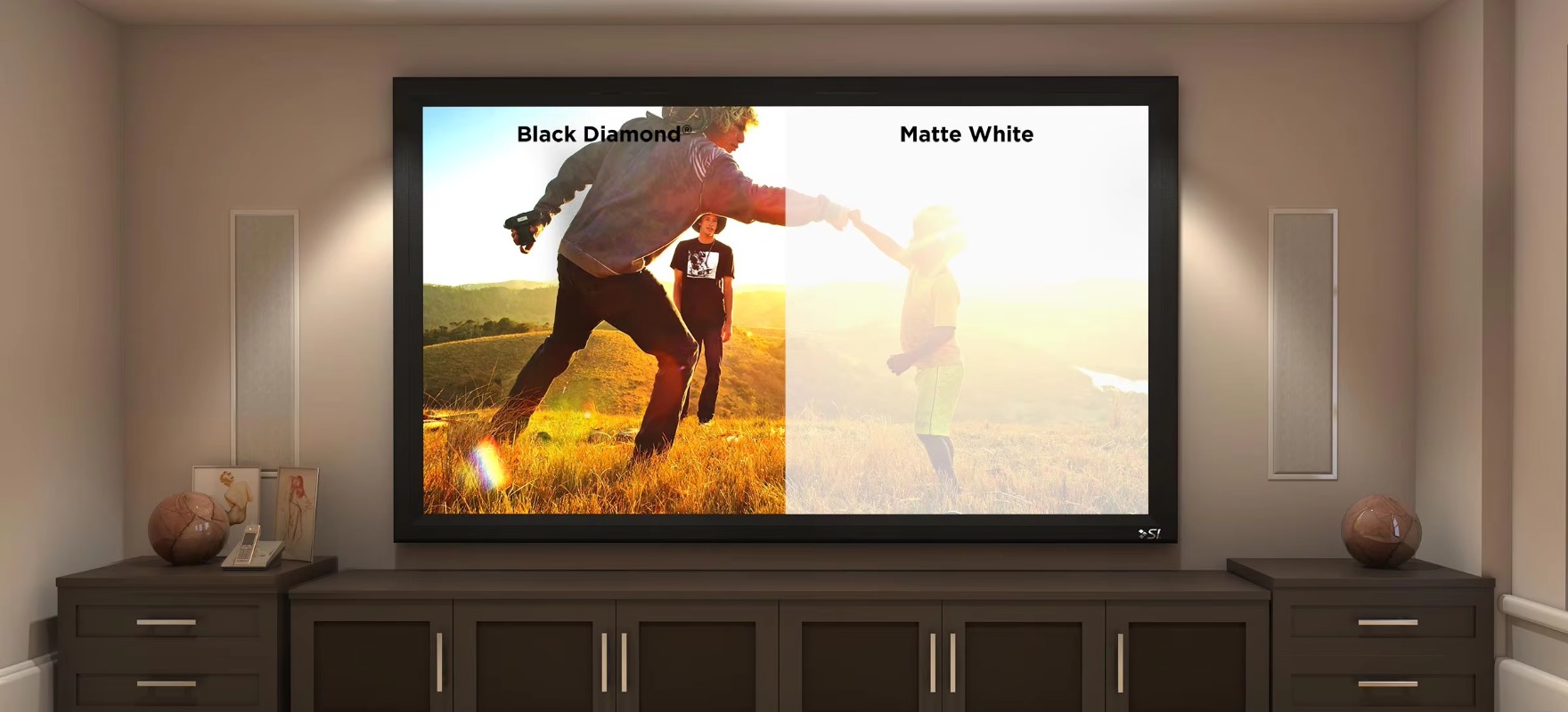 Pantalla de Proyección Plana F - Home Cinema Projector Screen reseña y precio
